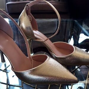 Gold Metallic High Heels